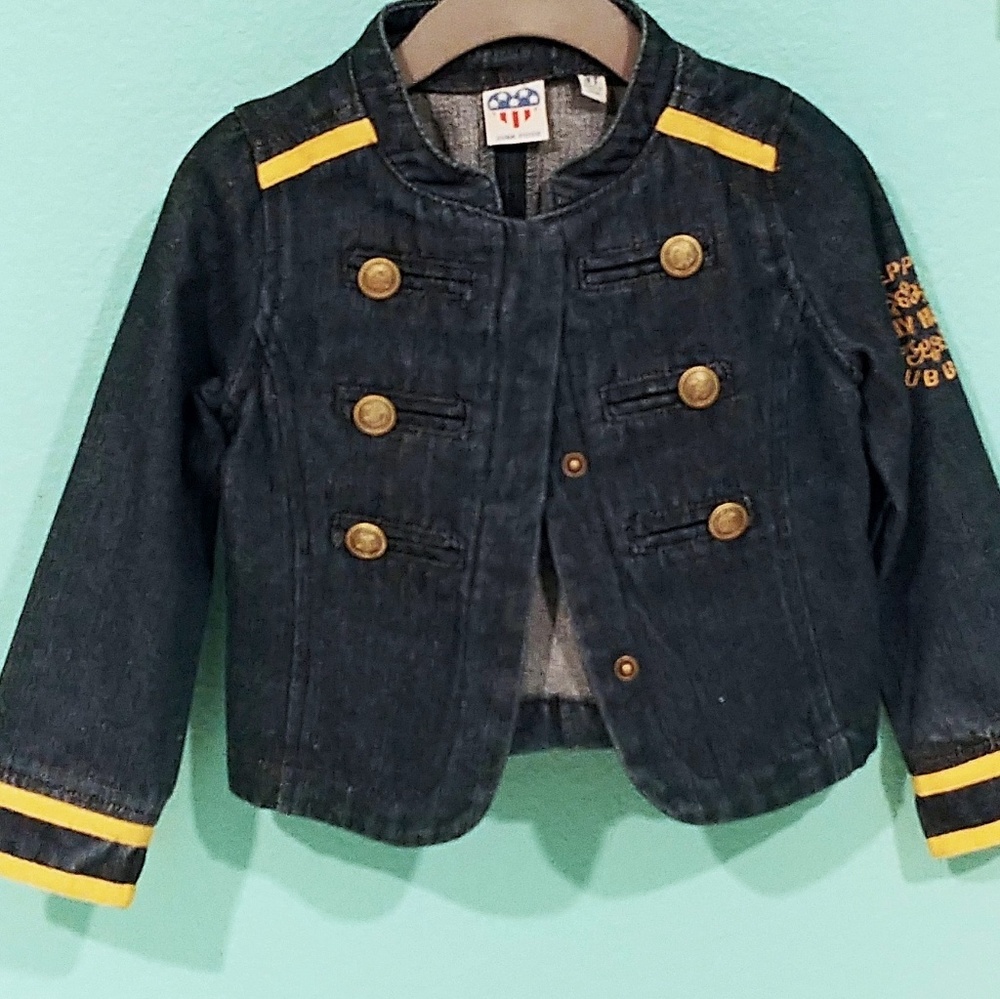 NWOT Girls Denim Sgt. Pepper Jacket 3T
